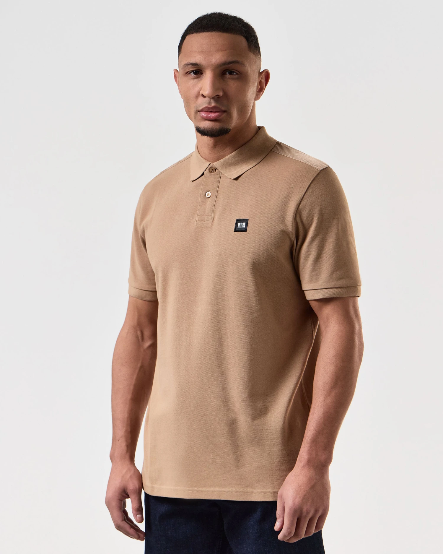 Weekend Offender Brant Polo Shirt Cognac Brown - Image 3