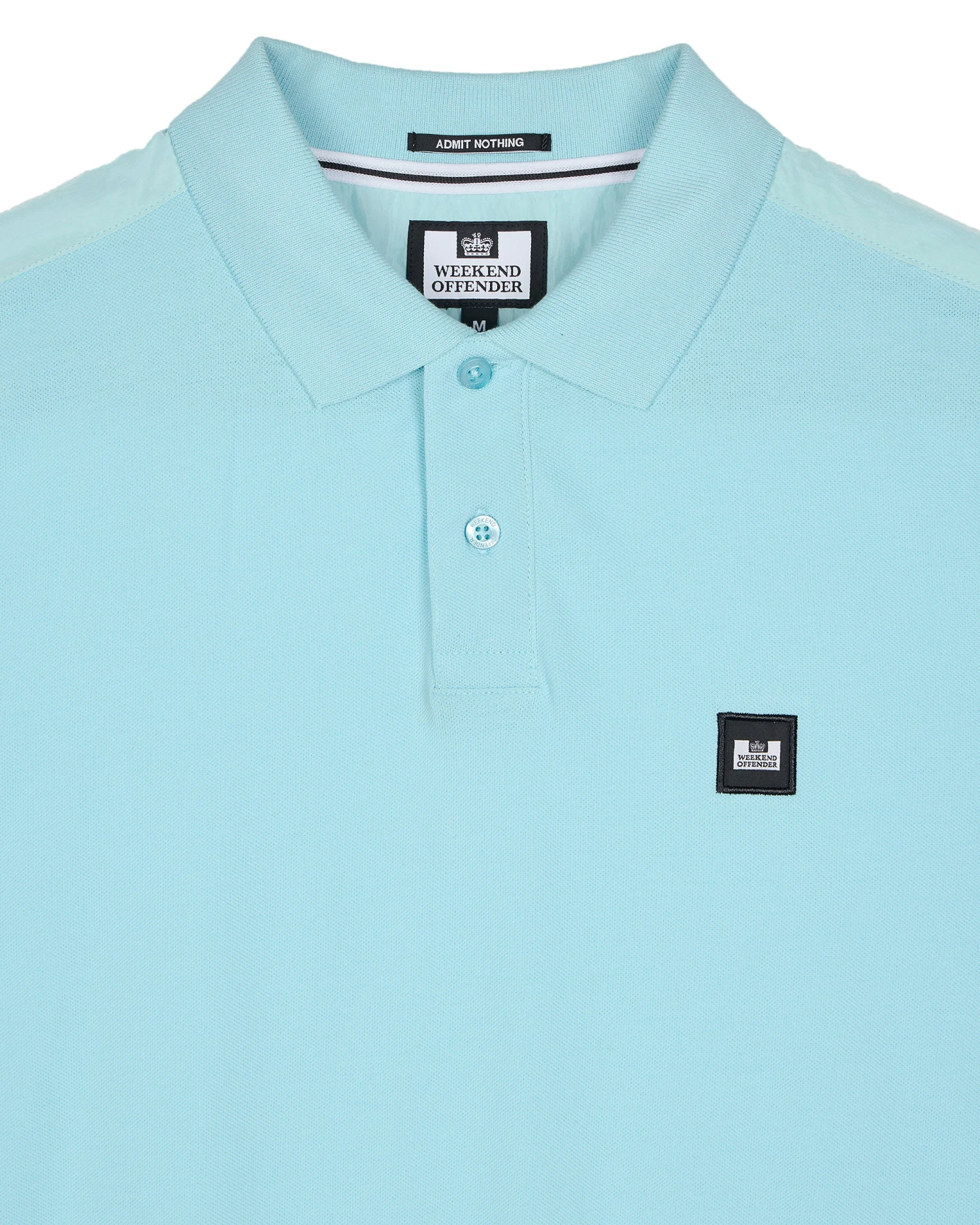 Weekend Offender Brant Polo Shirt Saltwater Blue - Image 5
