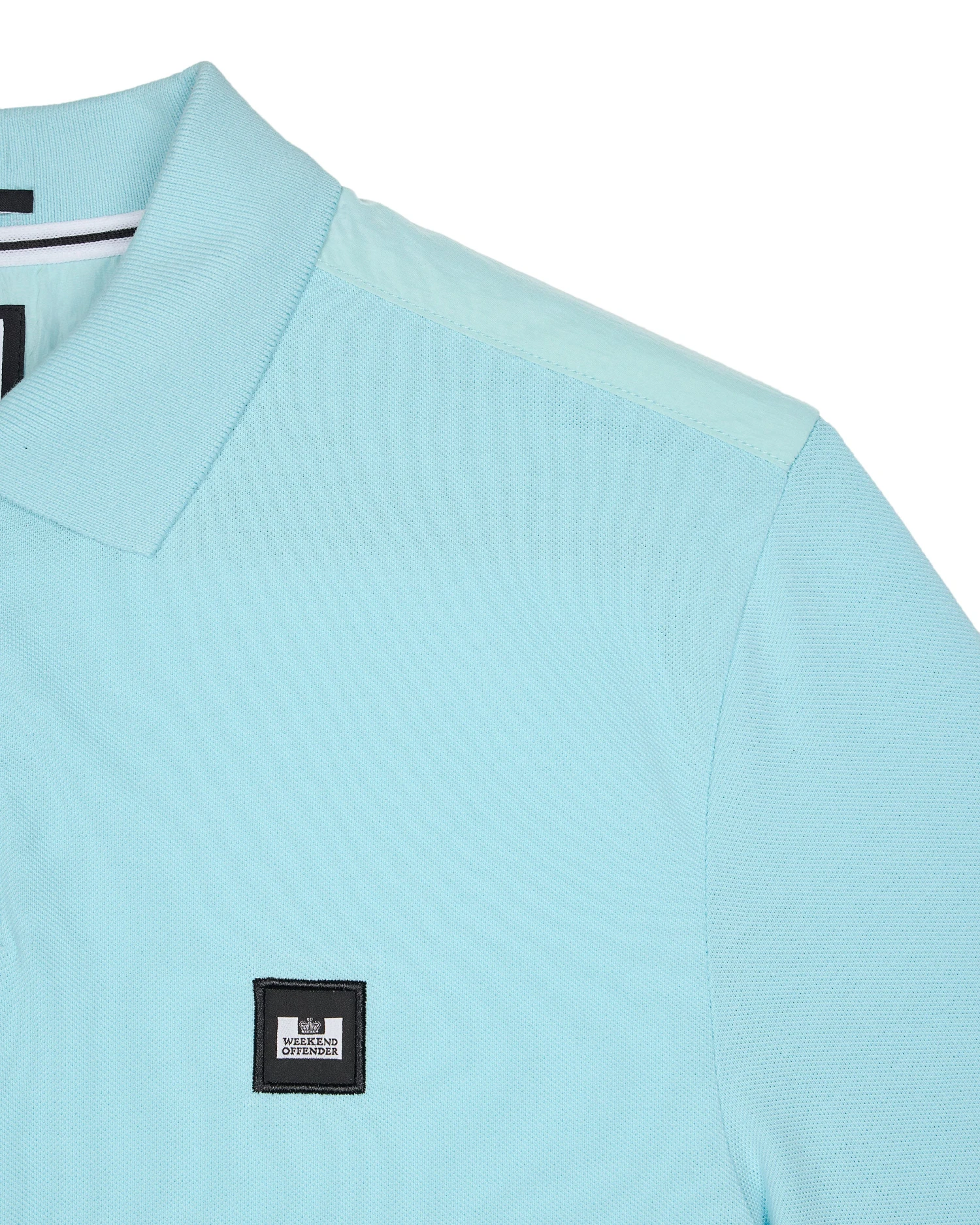 Weekend Offender Brant Polo Shirt Saltwater Blue - Image 6