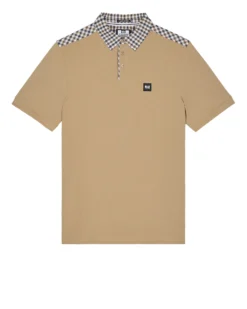 Weekend Offender Costa Polo Shirt Cognac Brown