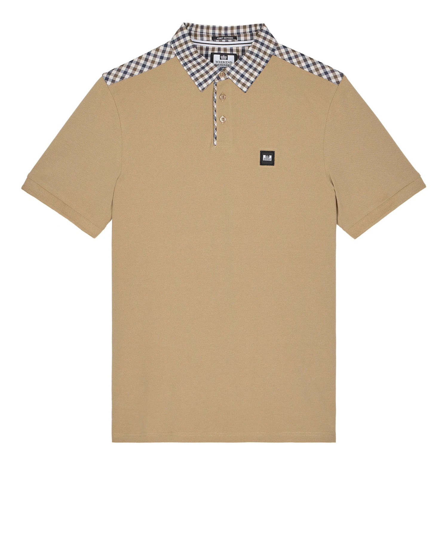 Weekend Offender Costa Polo Shirt Cognac Brown