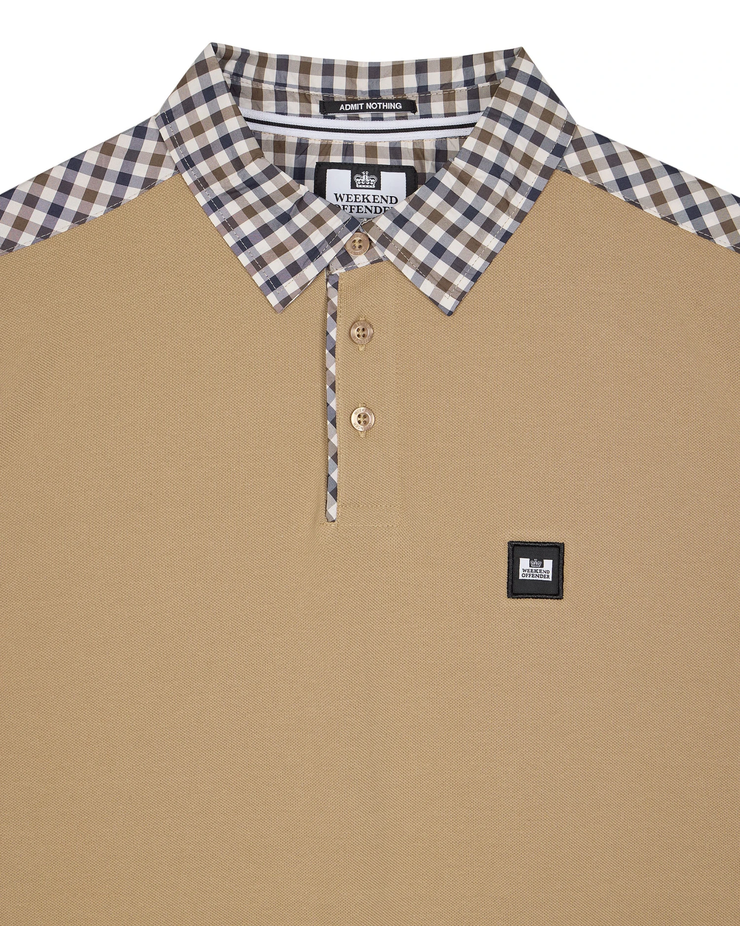 Weekend Offender Costa Polo Shirt Cognac Brown - Image 5