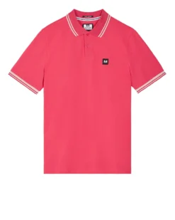 Weekend Offender Levanto Polo Shirt Anthurium Pink/Alabaster