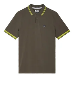Weekend Offender Levanto Polo Shirt Castle Green/Limeish Green
