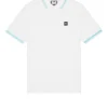 Weekend Offender Levanto Polo Shirt White/Saltwater Blue