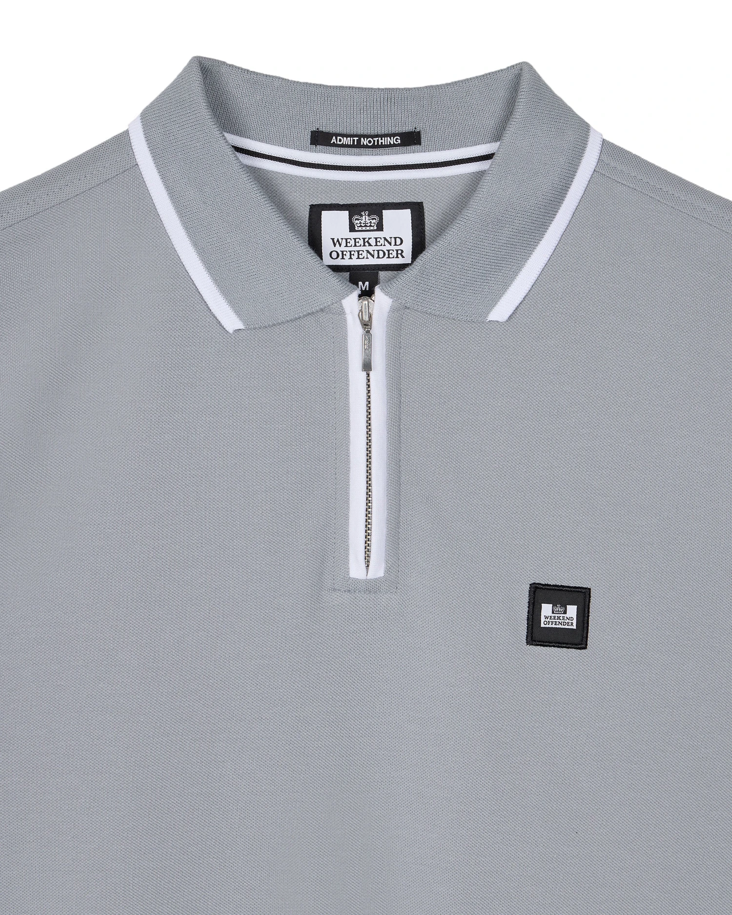 Weekend Offender Shore Polo Shirt Smokey Grey - Image 6