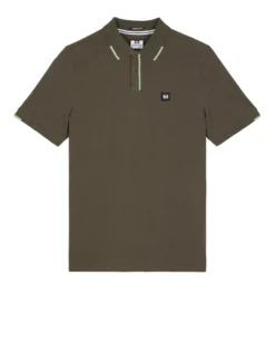 Weekend Offender Rivas Polo Shirt Castle Green/Pale Moss Green