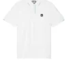 Weekend Offender Rivas Polo Shirt White/Celeste Blue