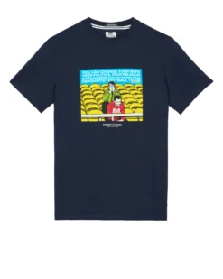 Weekend Offender Eric Graphic T-Shirt Navy