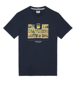 Weekend Offender Polaroids Graphic T-Shirt Navy