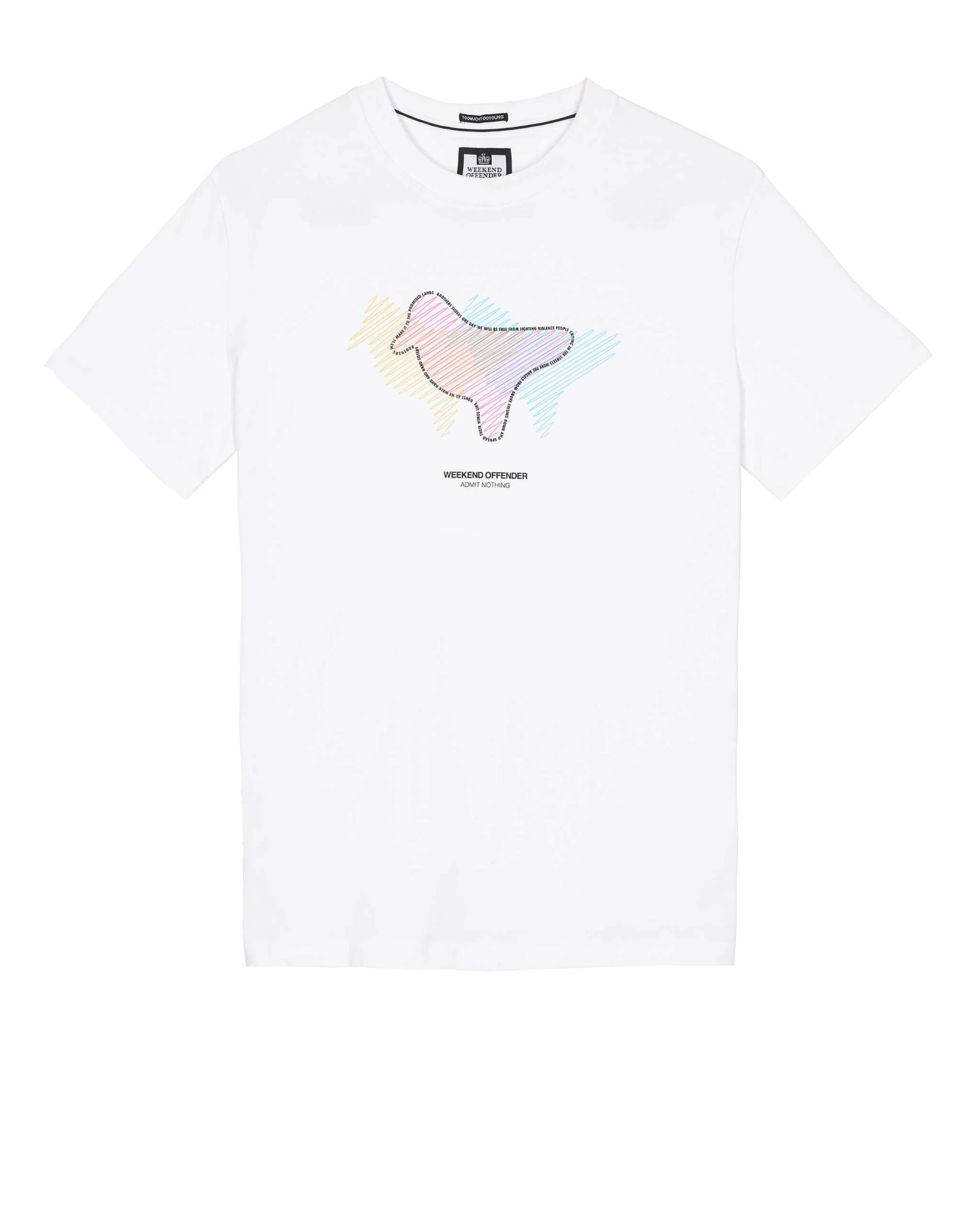 Weekend Offender Gabe Graphic T-Shirt White