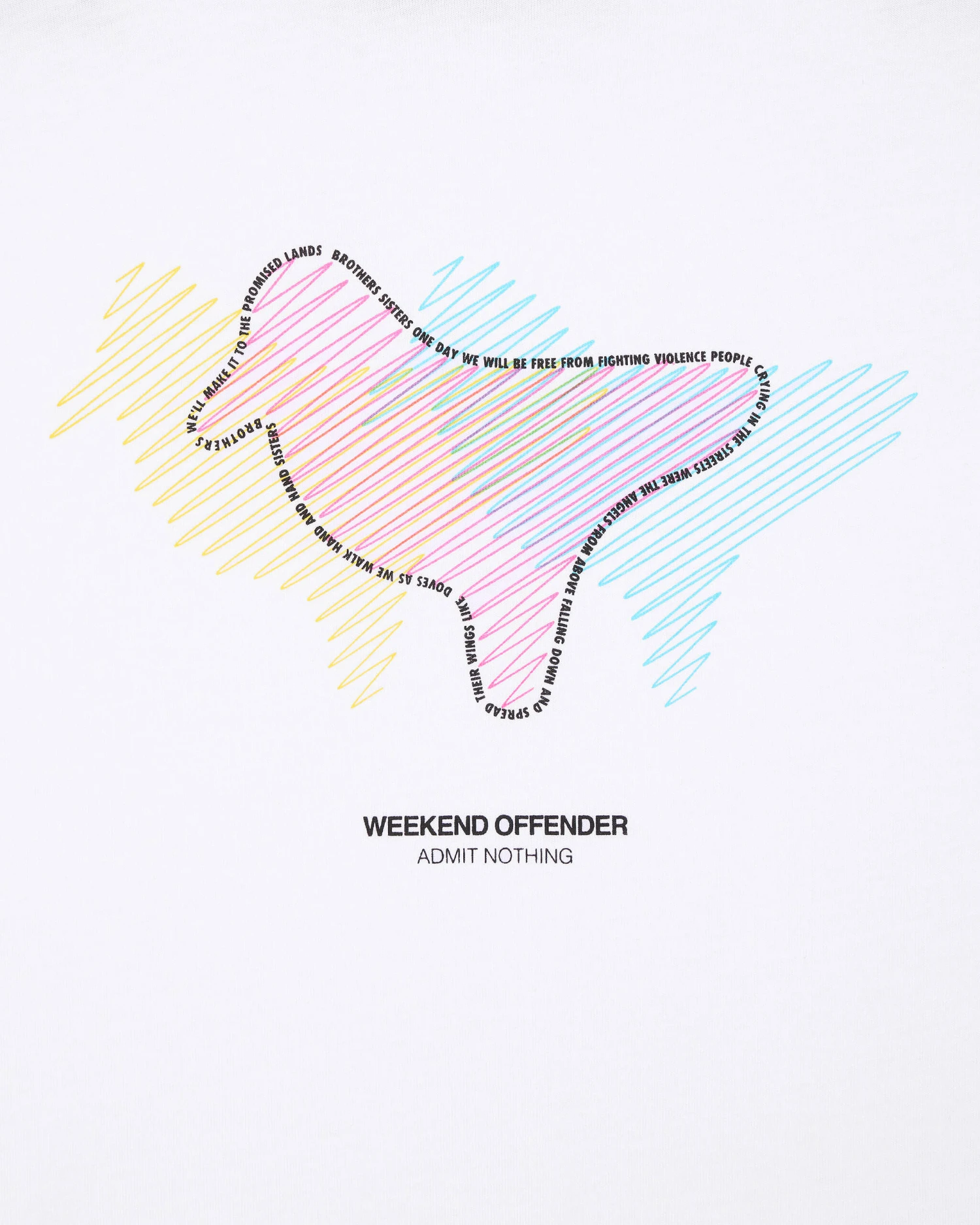 Weekend Offender Gabe Graphic T-Shirt White - Image 6