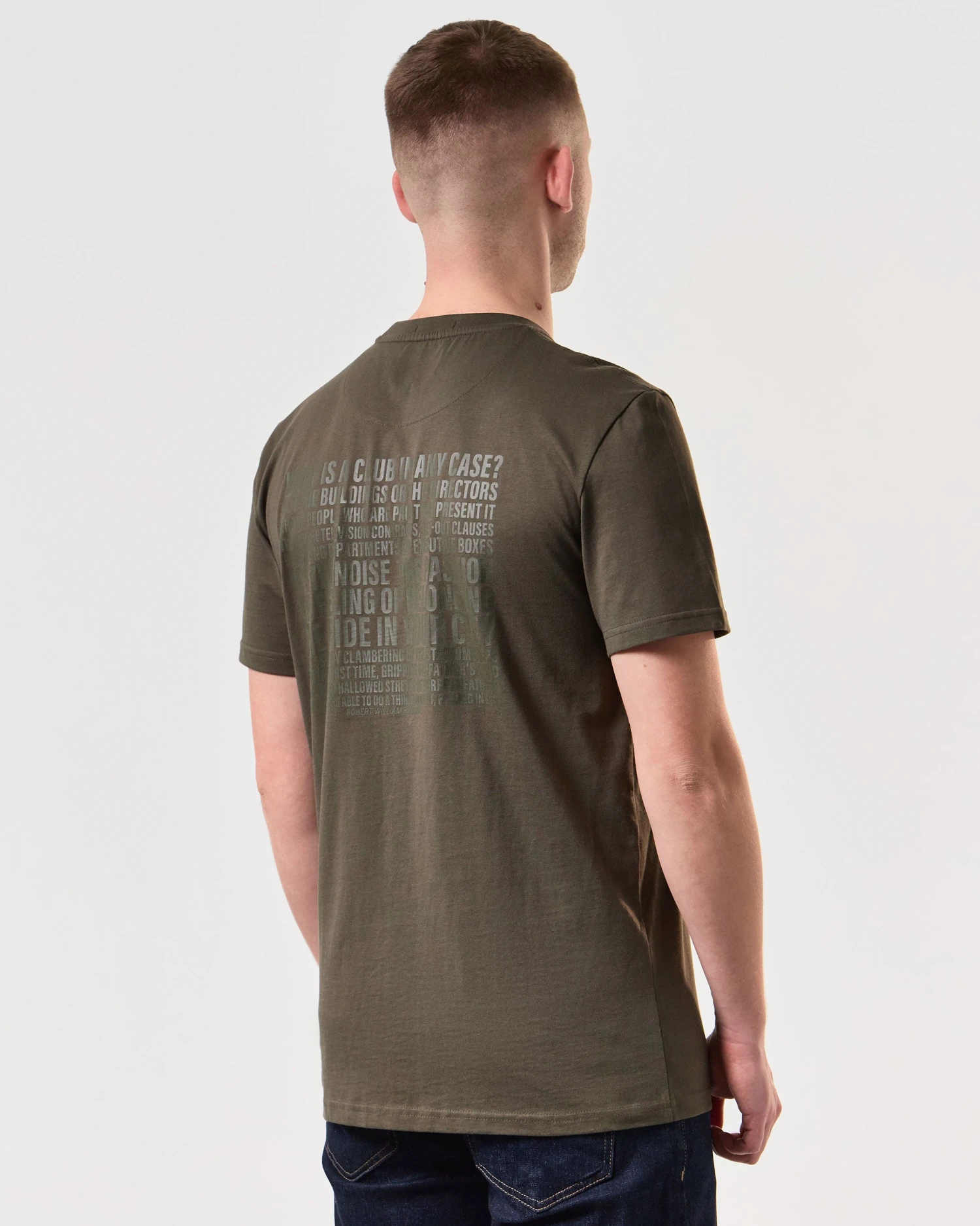 Weekend Offender Reggie Graphic T-Shirt Castle Green - Image 5