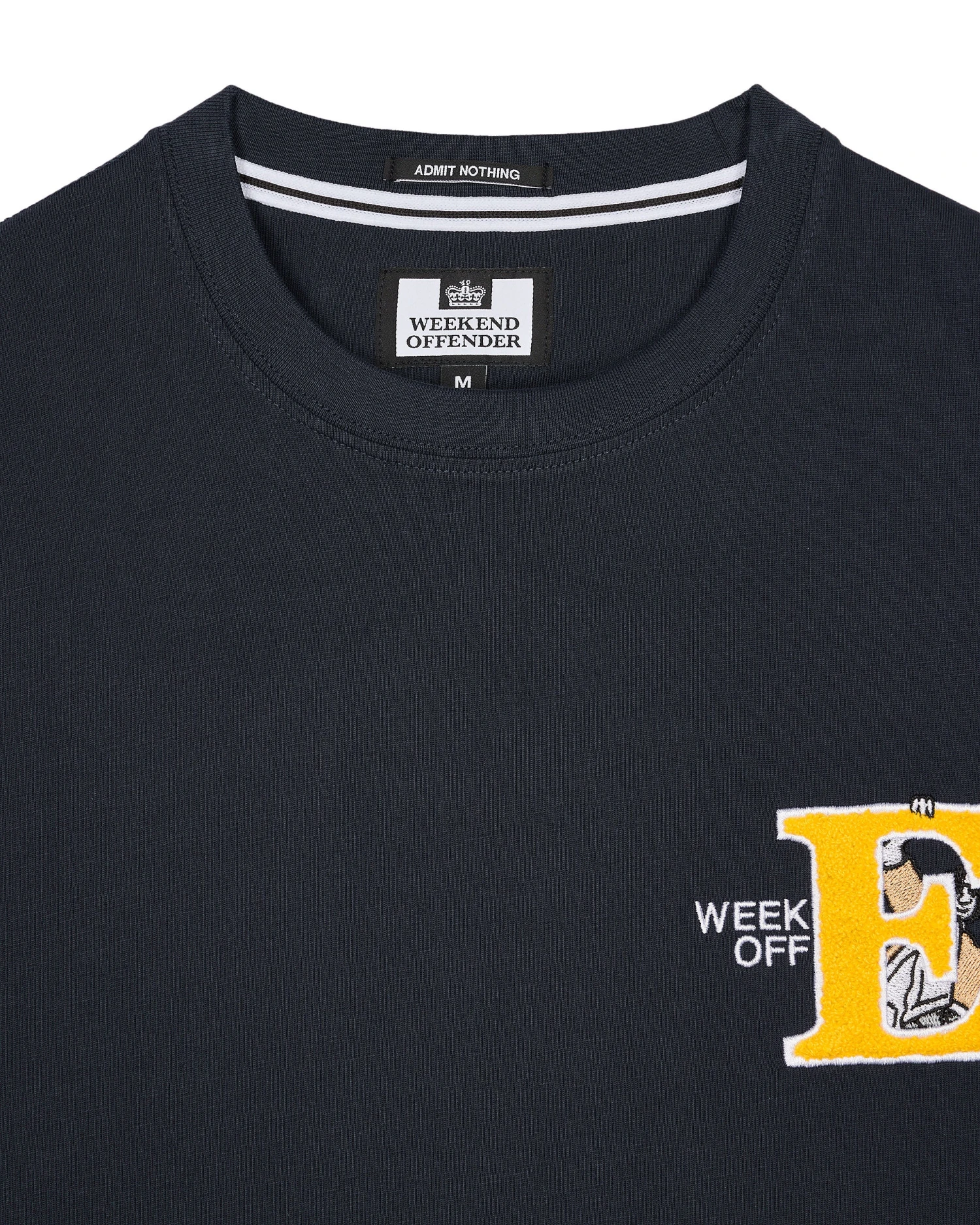 Weekend Offender Ryder Graphic T-Shirt Navy - Image 5