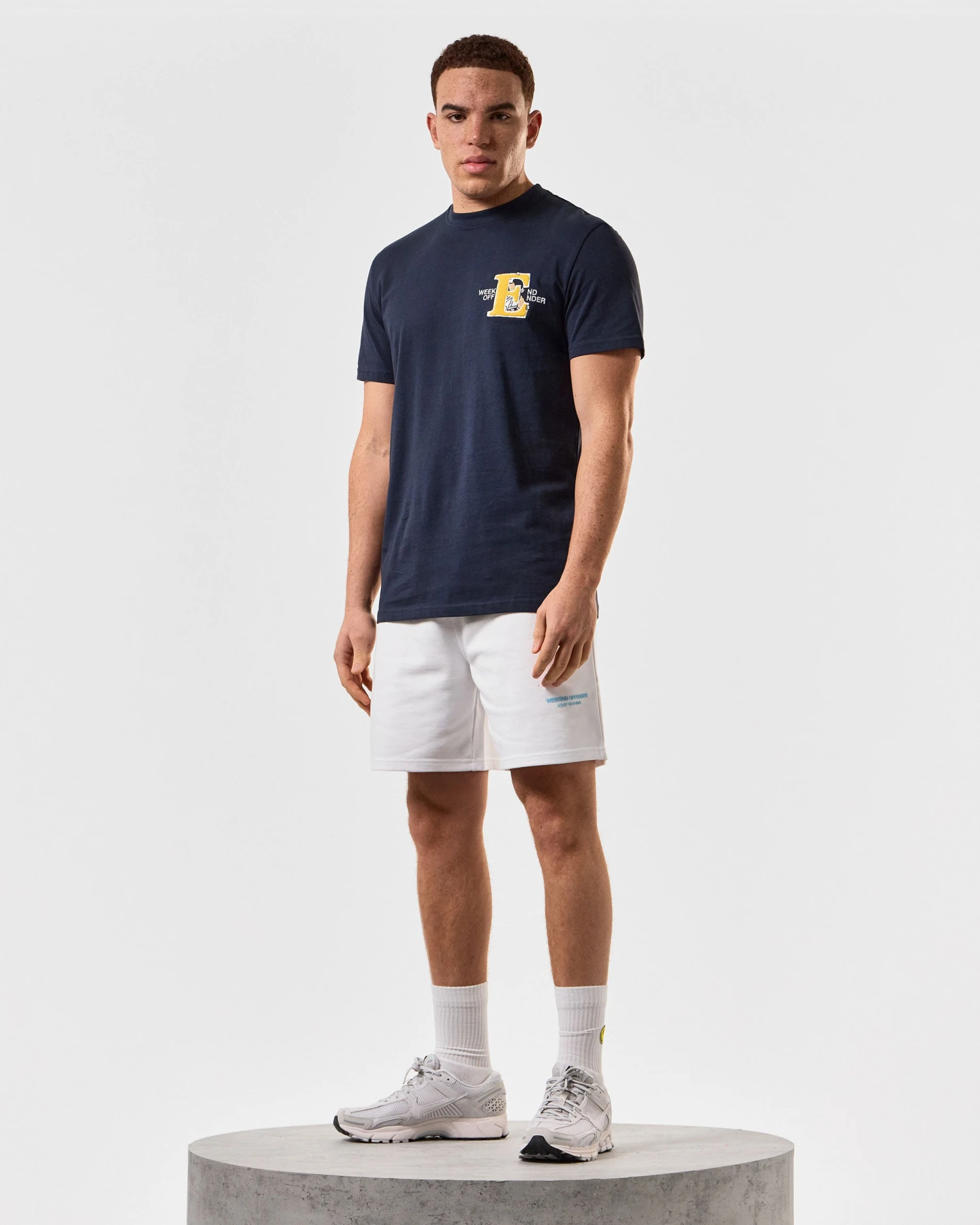 Weekend Offender Ryder Graphic T-Shirt Navy - Image 2