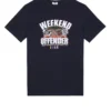 Weekend Offender Pyramid Graphic T-Shirt Navy