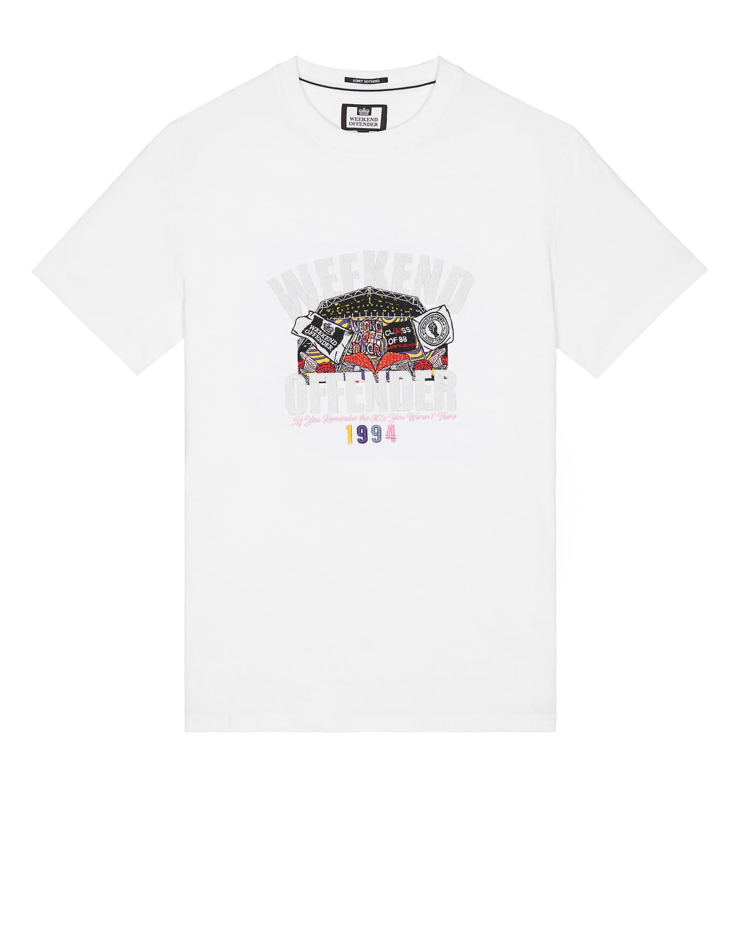 Weekend Offender Pyramid Graphic T-Shirt White