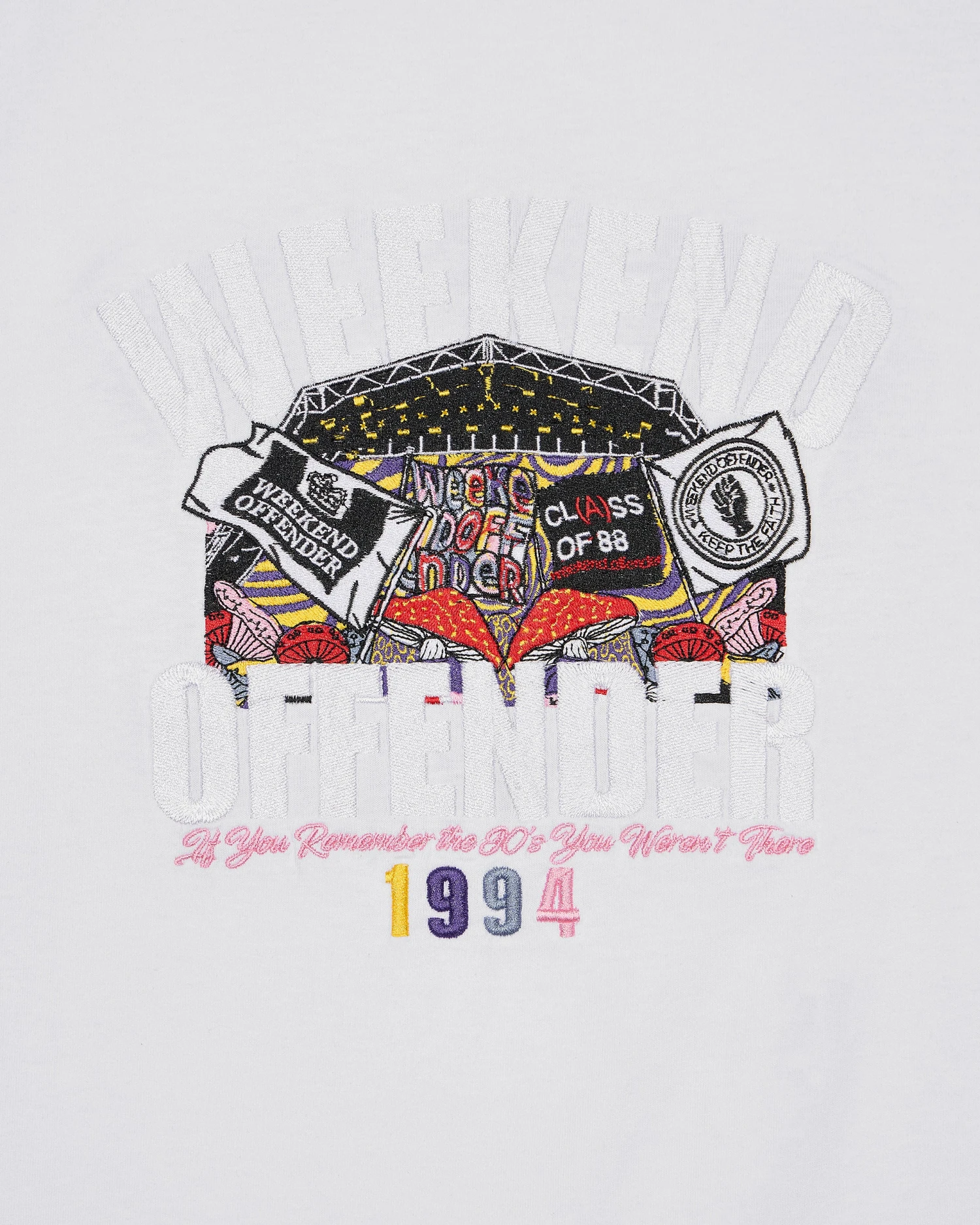 Weekend Offender Pyramid Graphic T-Shirt White - Image 6