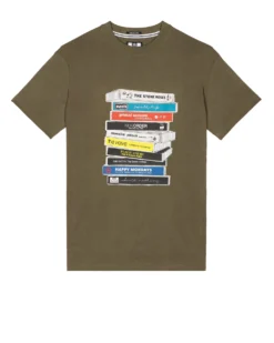 Weekend Offender Cassettes Graphic T-Shirt Castle Green