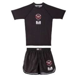 Weekend Offender Pascal Gym Rashguard And Shorts Set Black