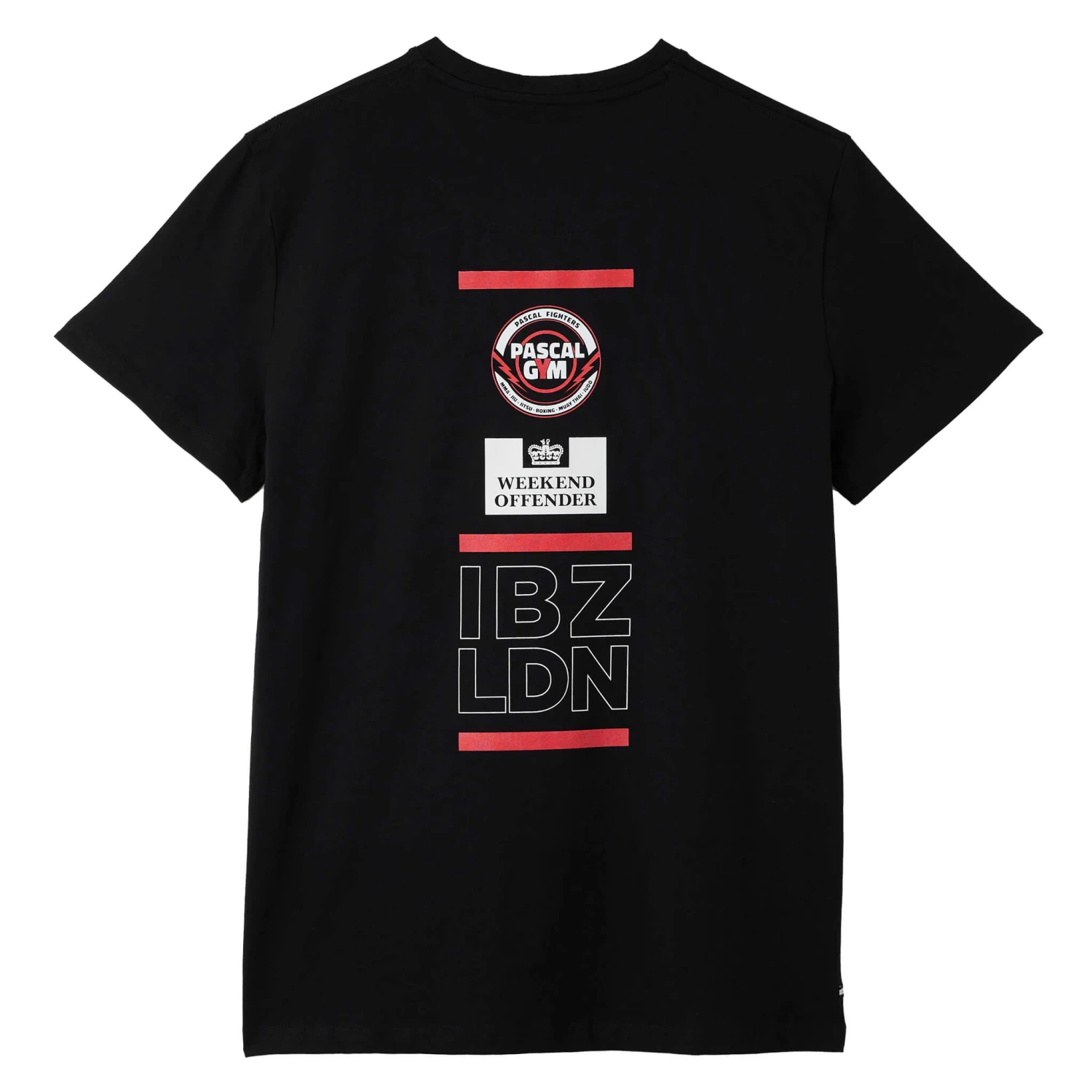 Weekend Offender Pascal Gym Graphic T-Shirt Black - Image 3