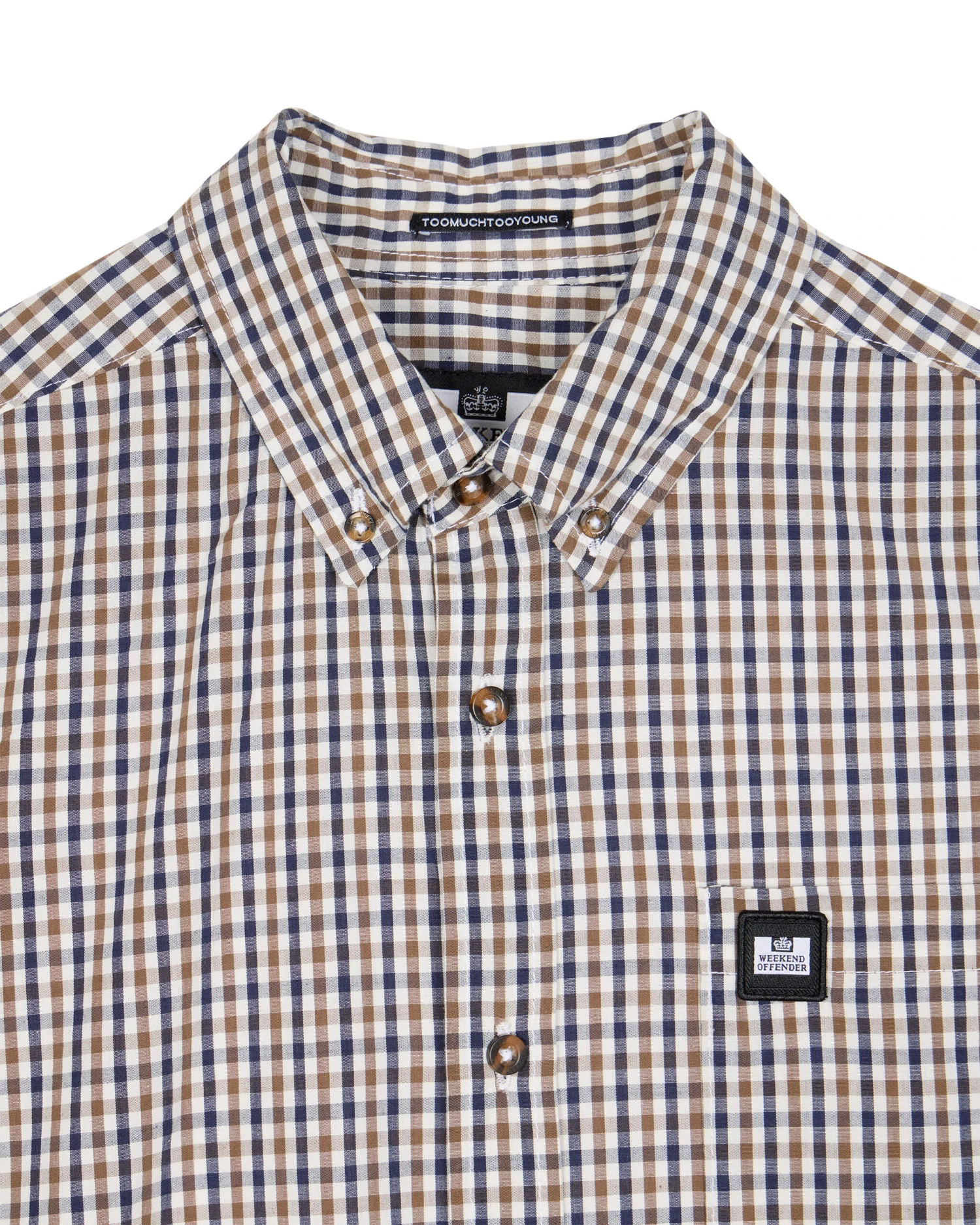 Weekend Offender Joyce Poplin Shirt House Check - Image 5