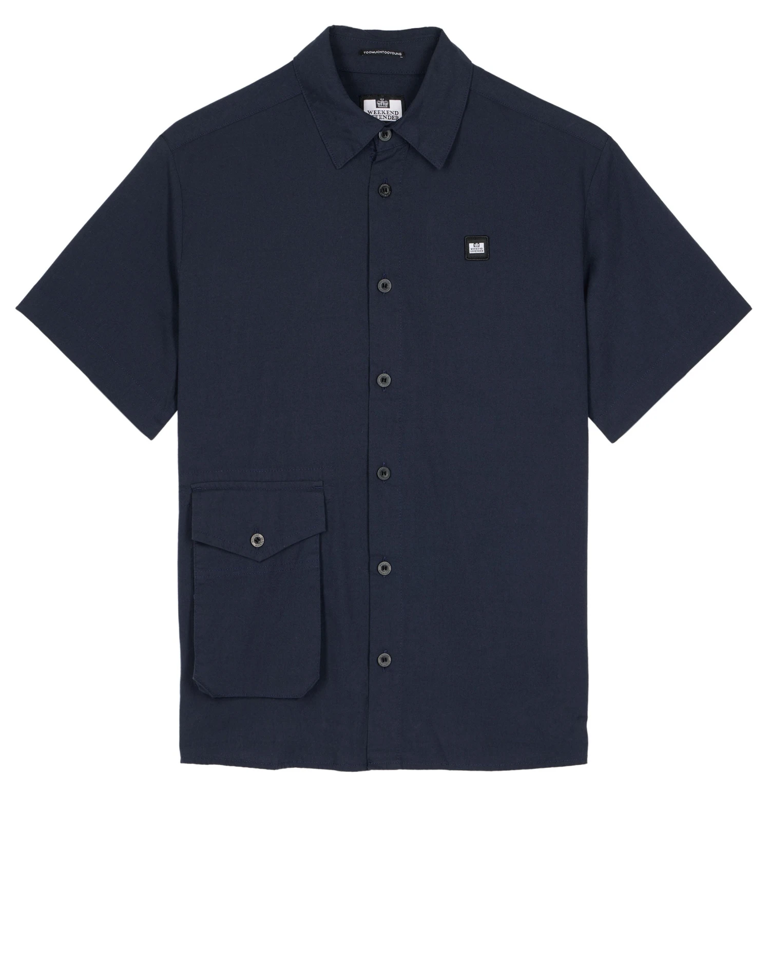 Weekend Offender Barboza Poplin Shirt Navy