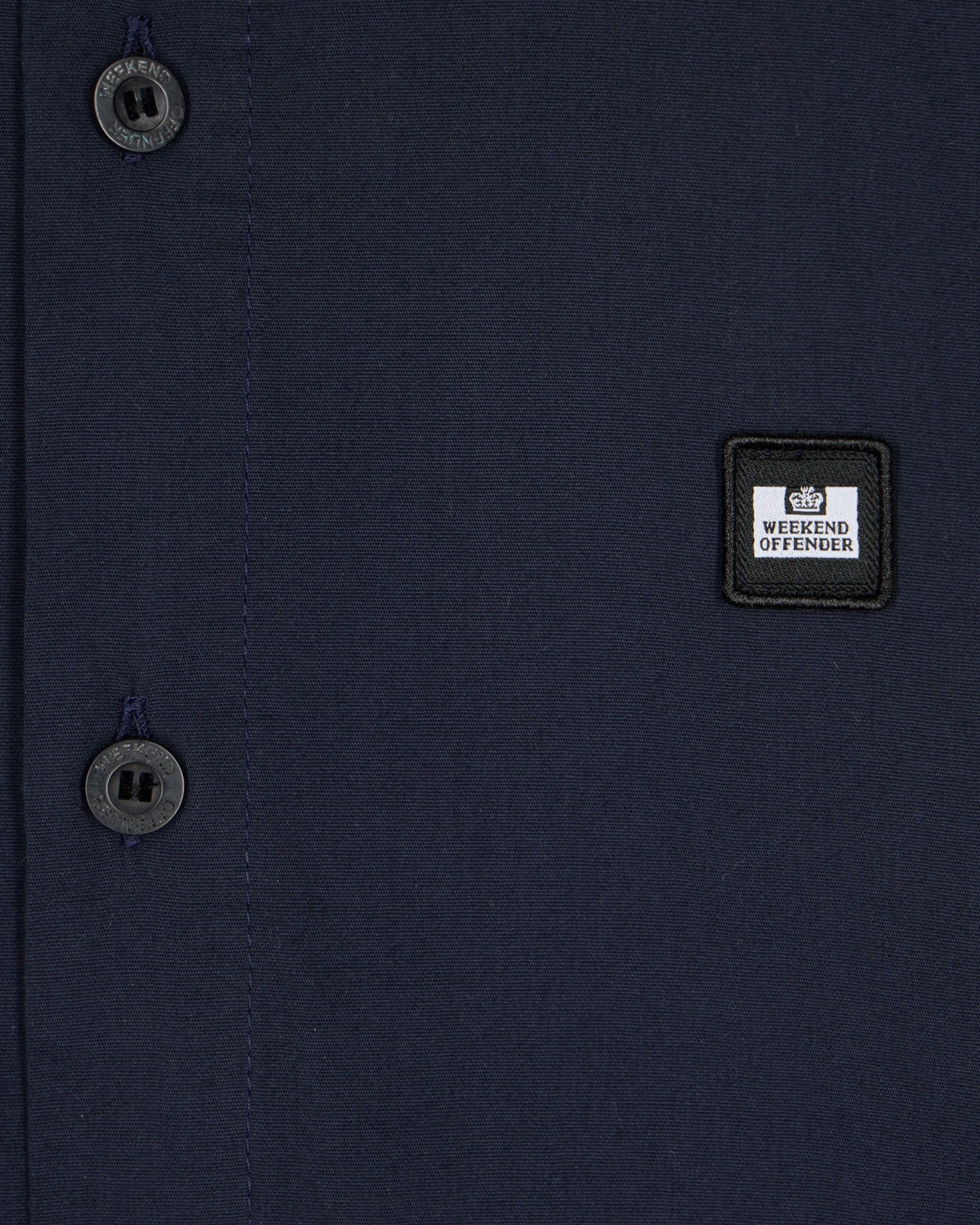 Weekend Offender Barboza Poplin Shirt Navy - Image 7
