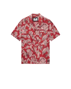 Weekend Offender Kids Monuriki Camo Shirt Blaze Red Rain Camo