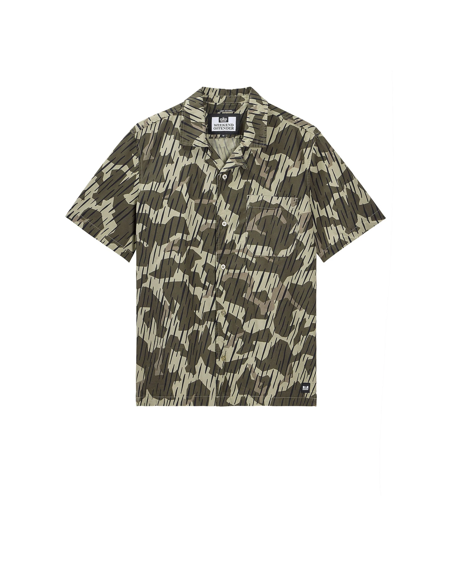 Weekend Offender Kids Monuriki Camo Shirt Castle Green Rain Camo