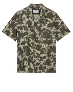 Weekend Offender Monuriki Shirt Castle Green Rain Camo
