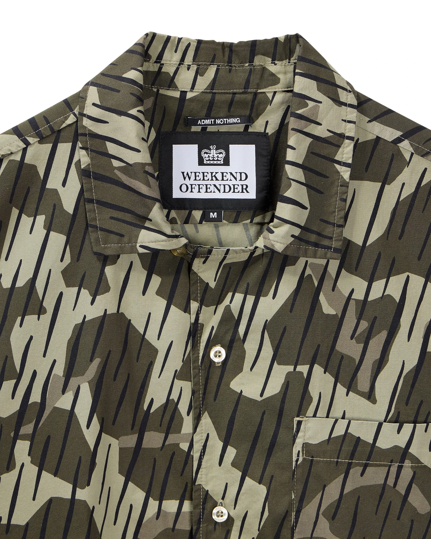 Weekend Offender Kids Monuriki Camo Shirt Castle Green Rain Camo - Image 5