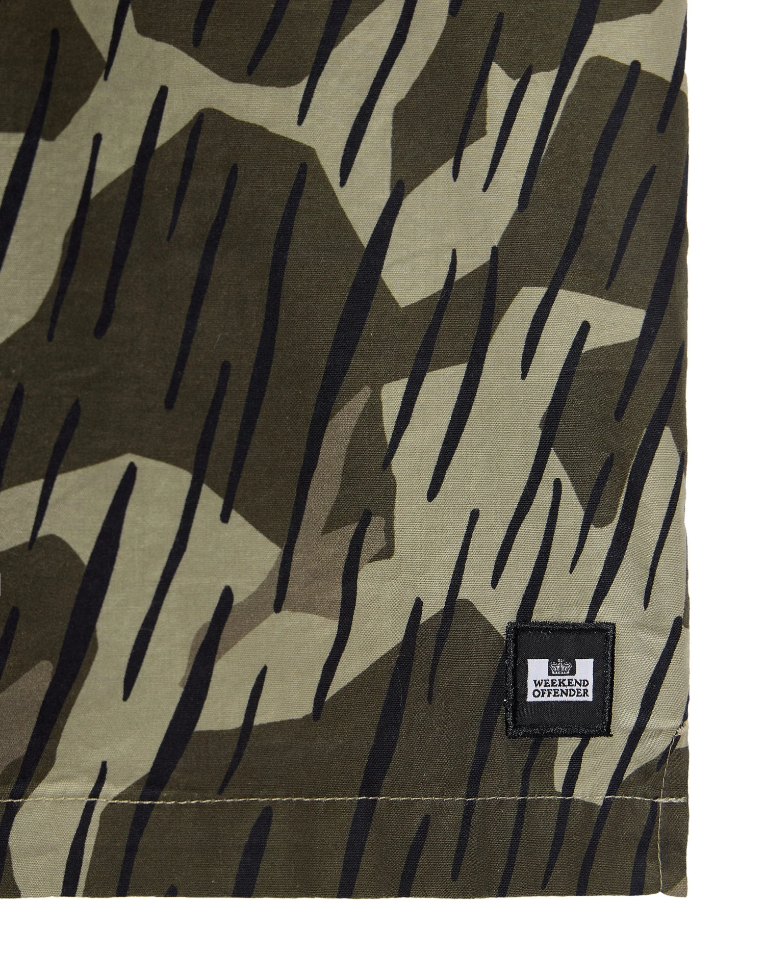 Weekend Offender Kids Monuriki Camo Shirt Castle Green Rain Camo - Image 6