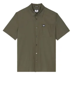 Weekend Offender Borak Short Sleeve Shirt Castle Green