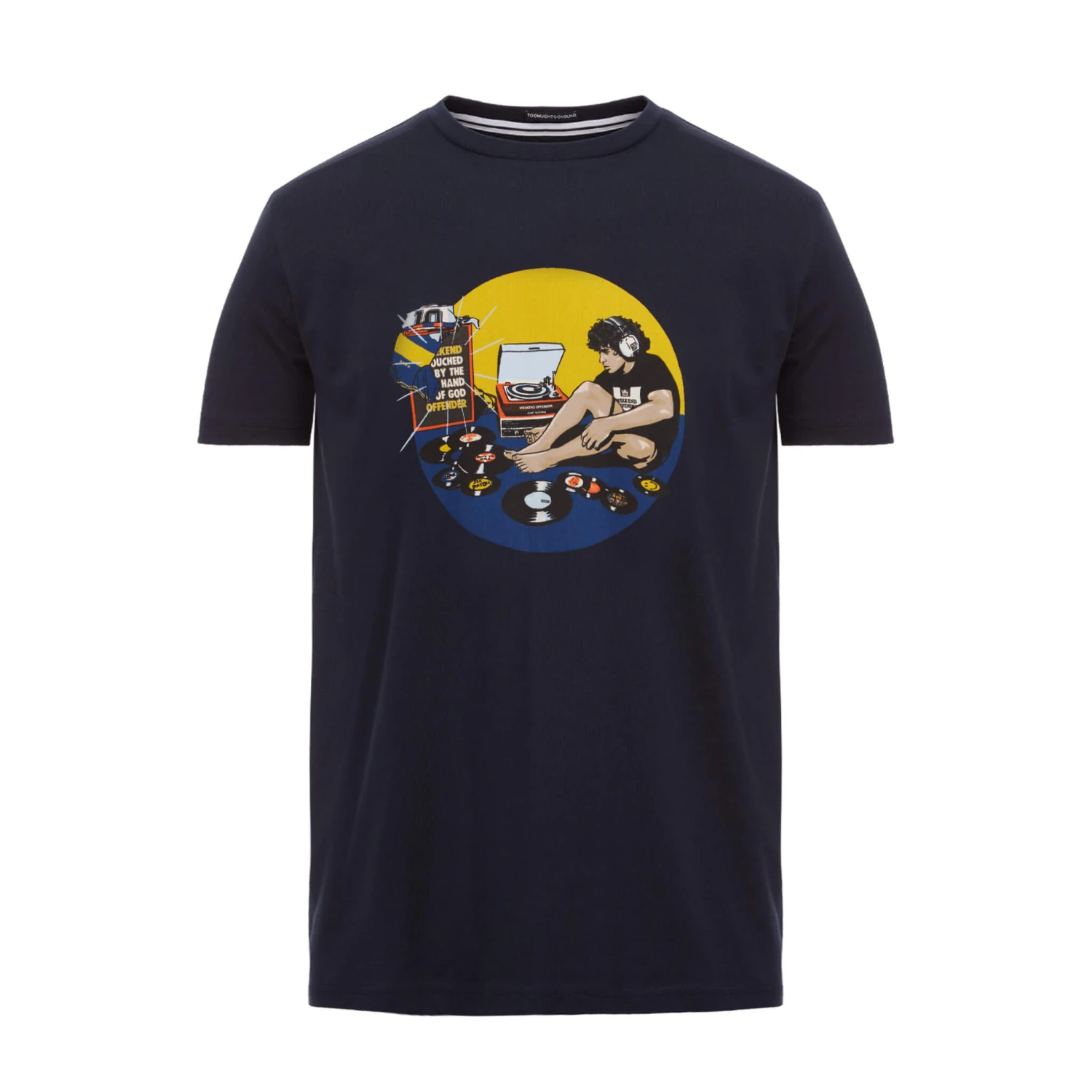 Weekend Offender Hand Of God Graphic T-Shirt Navy