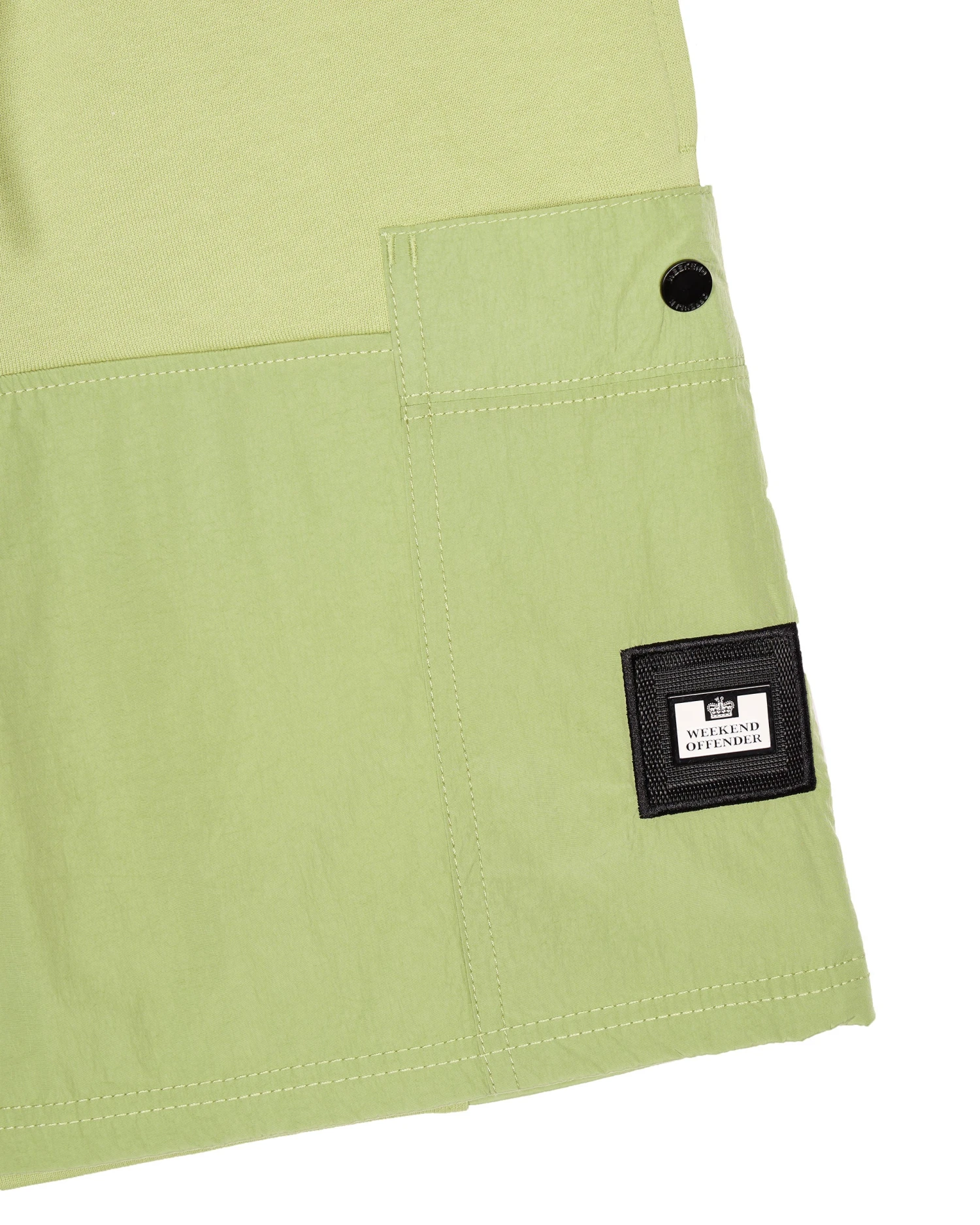 Weekend Offender Azeez Pocket Shorts Fern Moss - Image 7