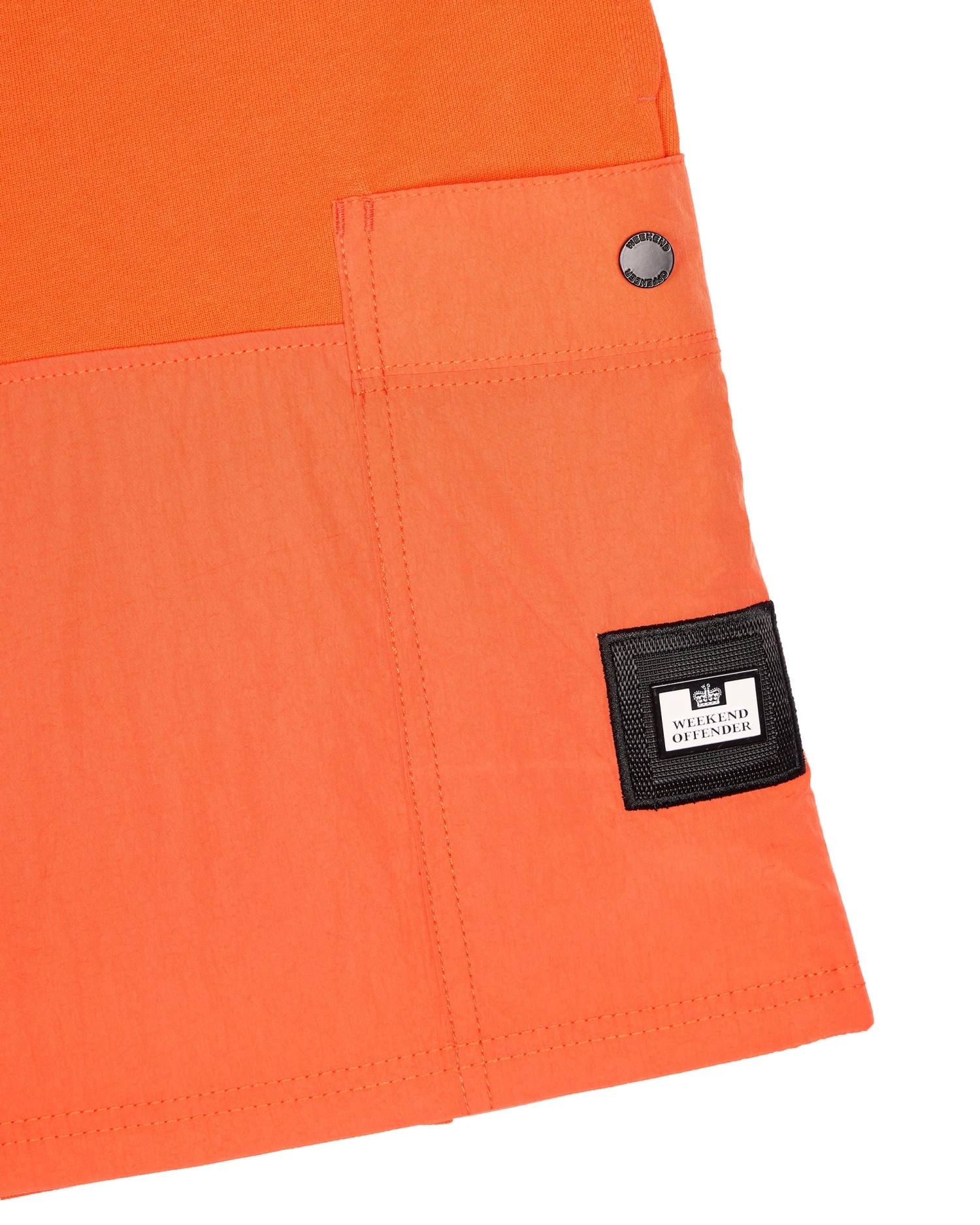 Weekend Offender Azeez Pocket Shorts Orange Fizz - Image 7