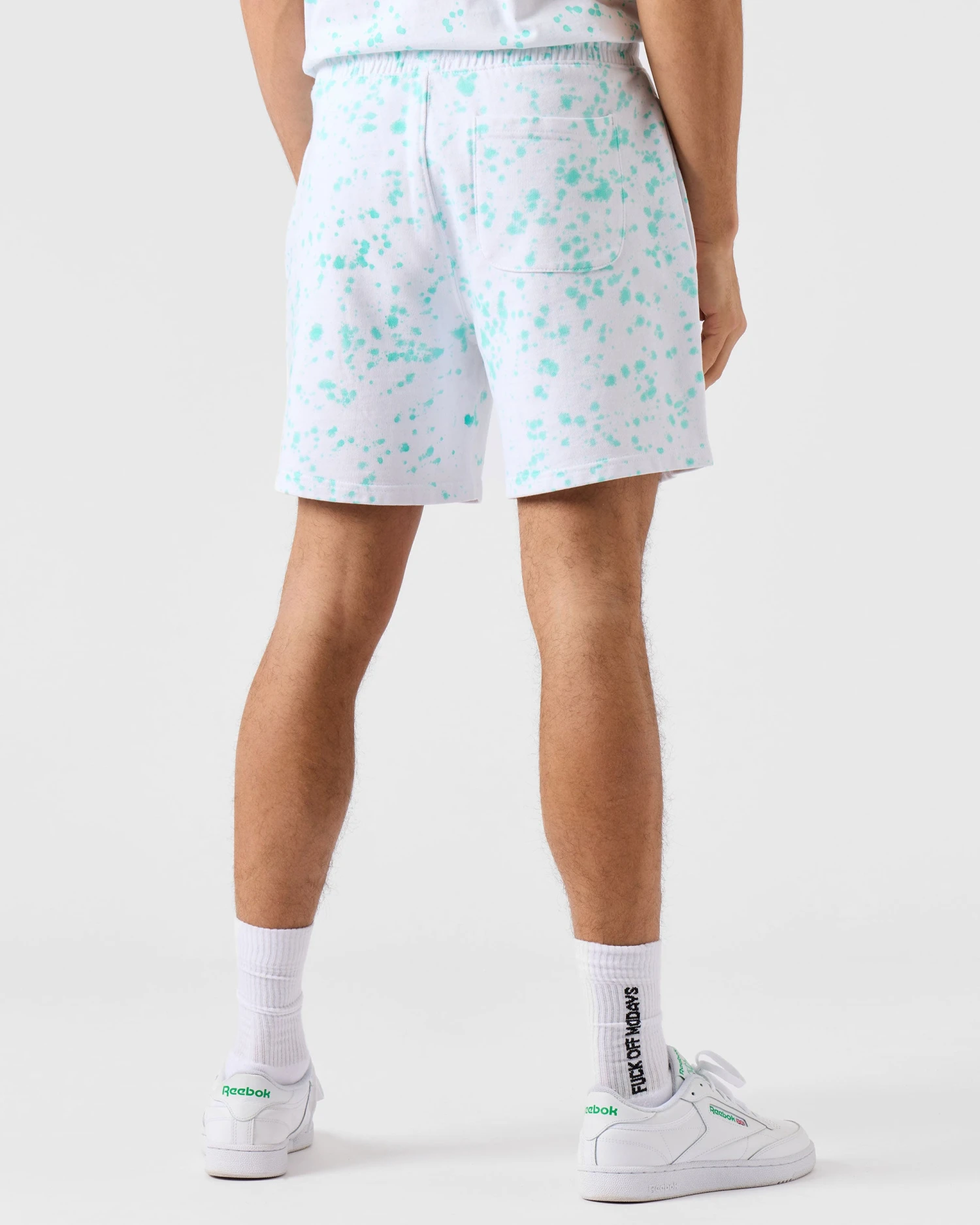 Weekend Offender Granados Tie Dye Shorts Aqua - Image 3