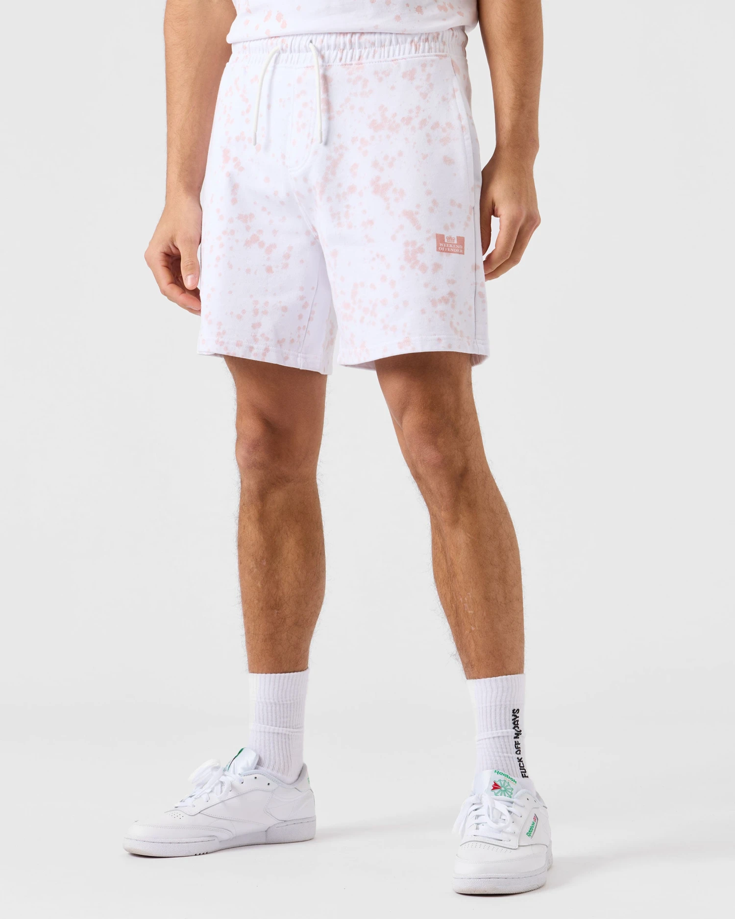 Weekend Offender Granados Tie Dye Shorts Rosewater - Image 2