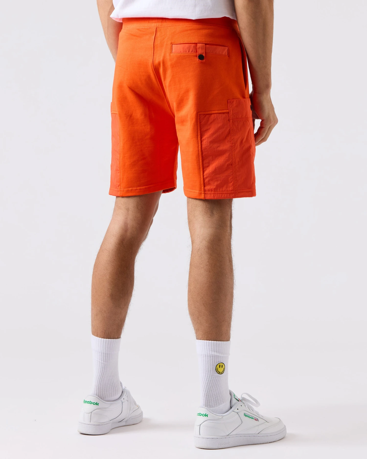 Weekend Offender Azeez Pocket Shorts Orange Fizz - Image 4