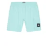 Weekend Offender Faraci Garment Dye Shorts Aqua