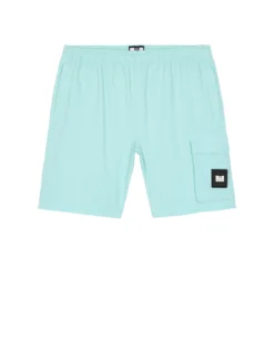 Weekend Offender Faraci Garment Dye Shorts Aqua