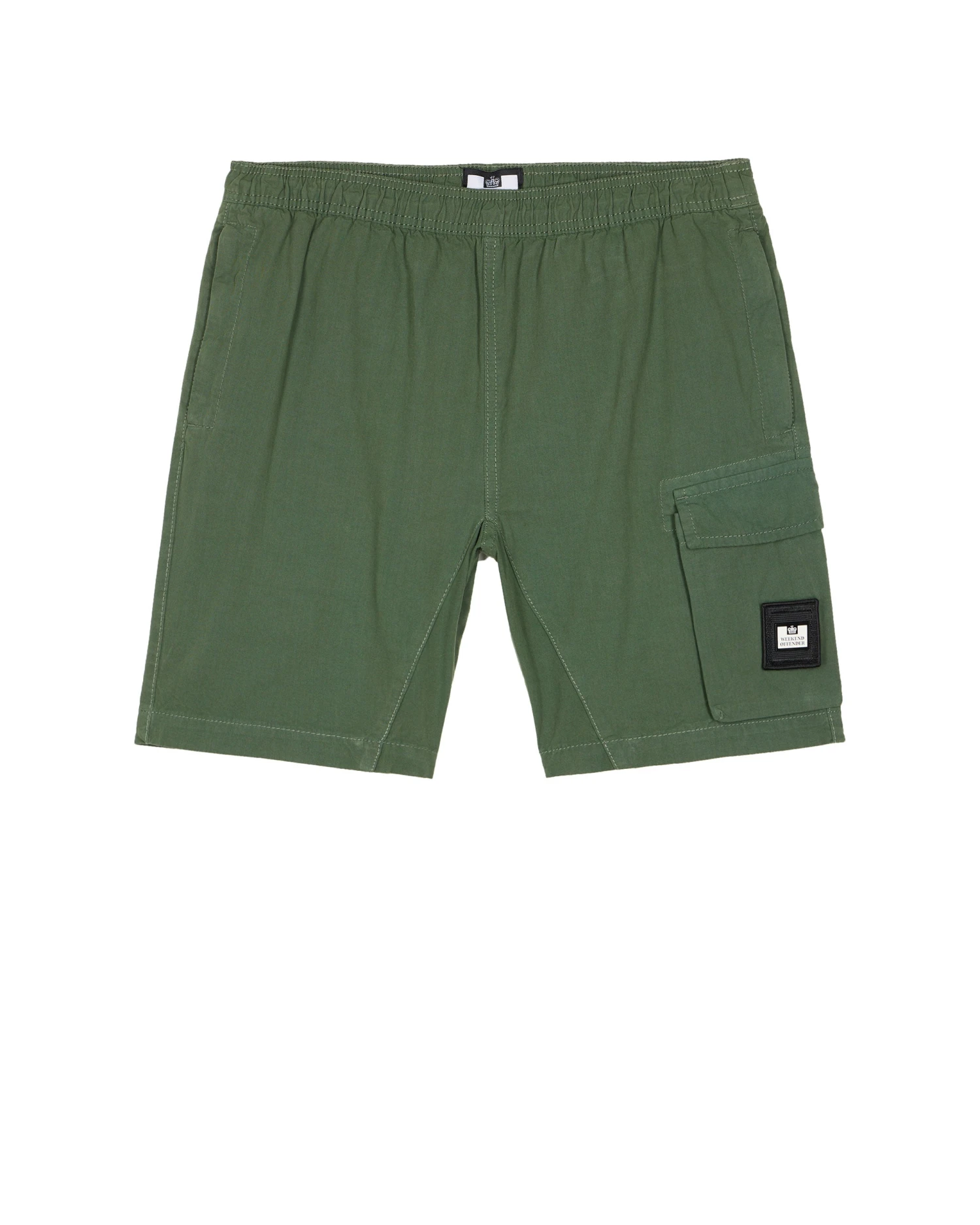 Weekend Offender Faraci Garment Dye Shorts Dark Green