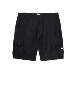 Weekend Offender Mascia Cargo Shorts Black - Plus Size