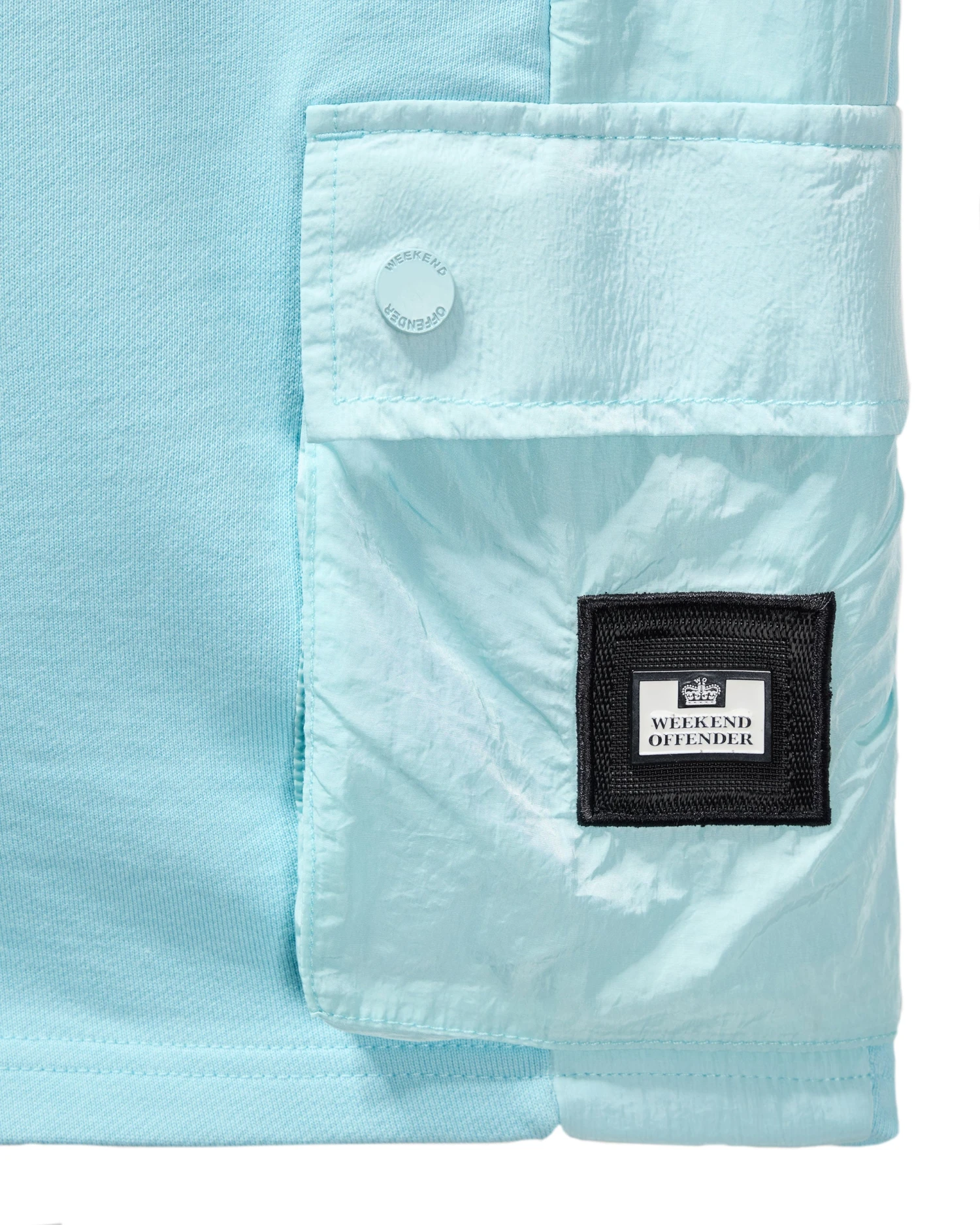 Weekend Offender Pink Sands Jogger Shorts Saltwater Blue - Image 6