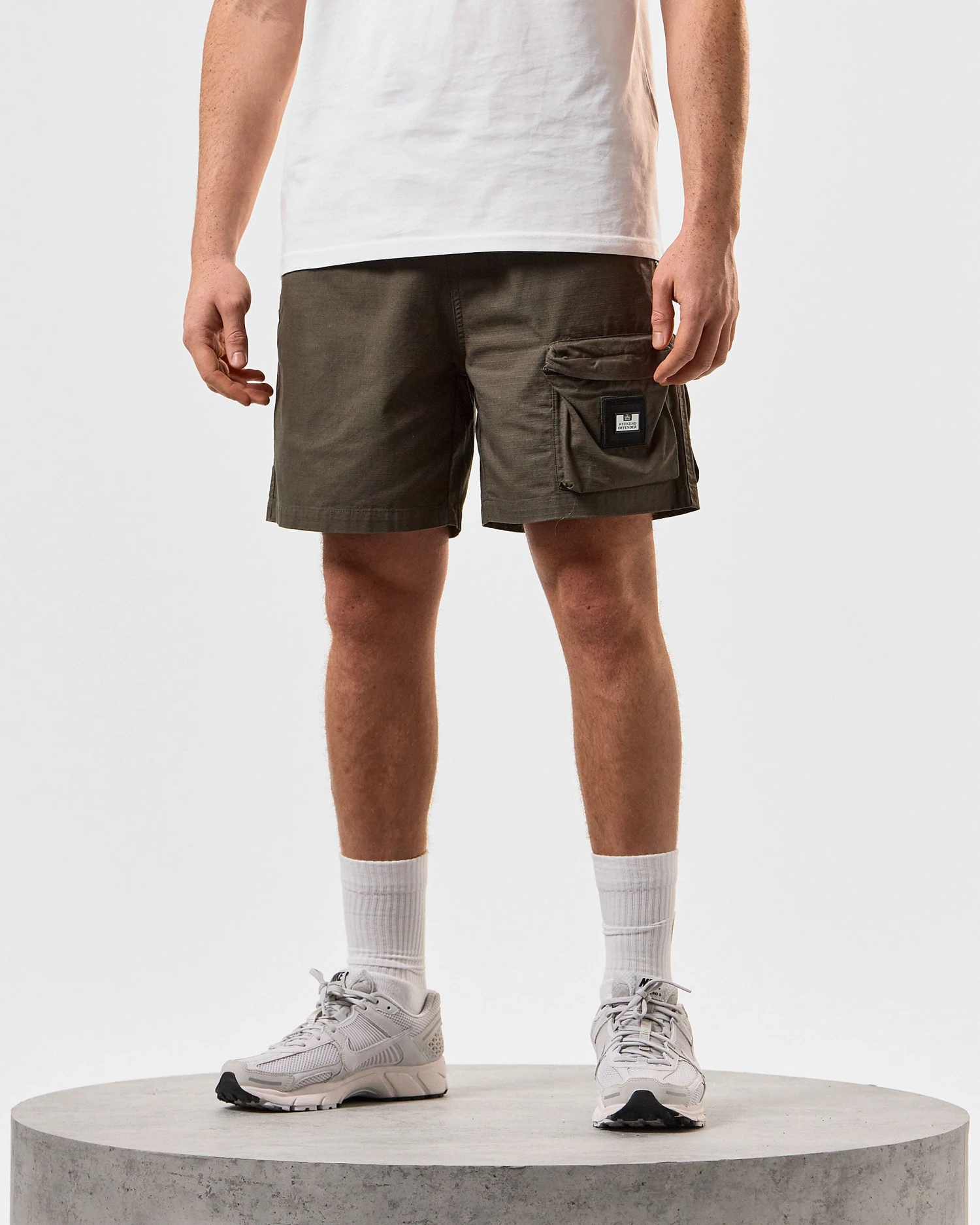 Weekend Offender Sunrise Hills Ripstop Shorts Castle Green - Image 3