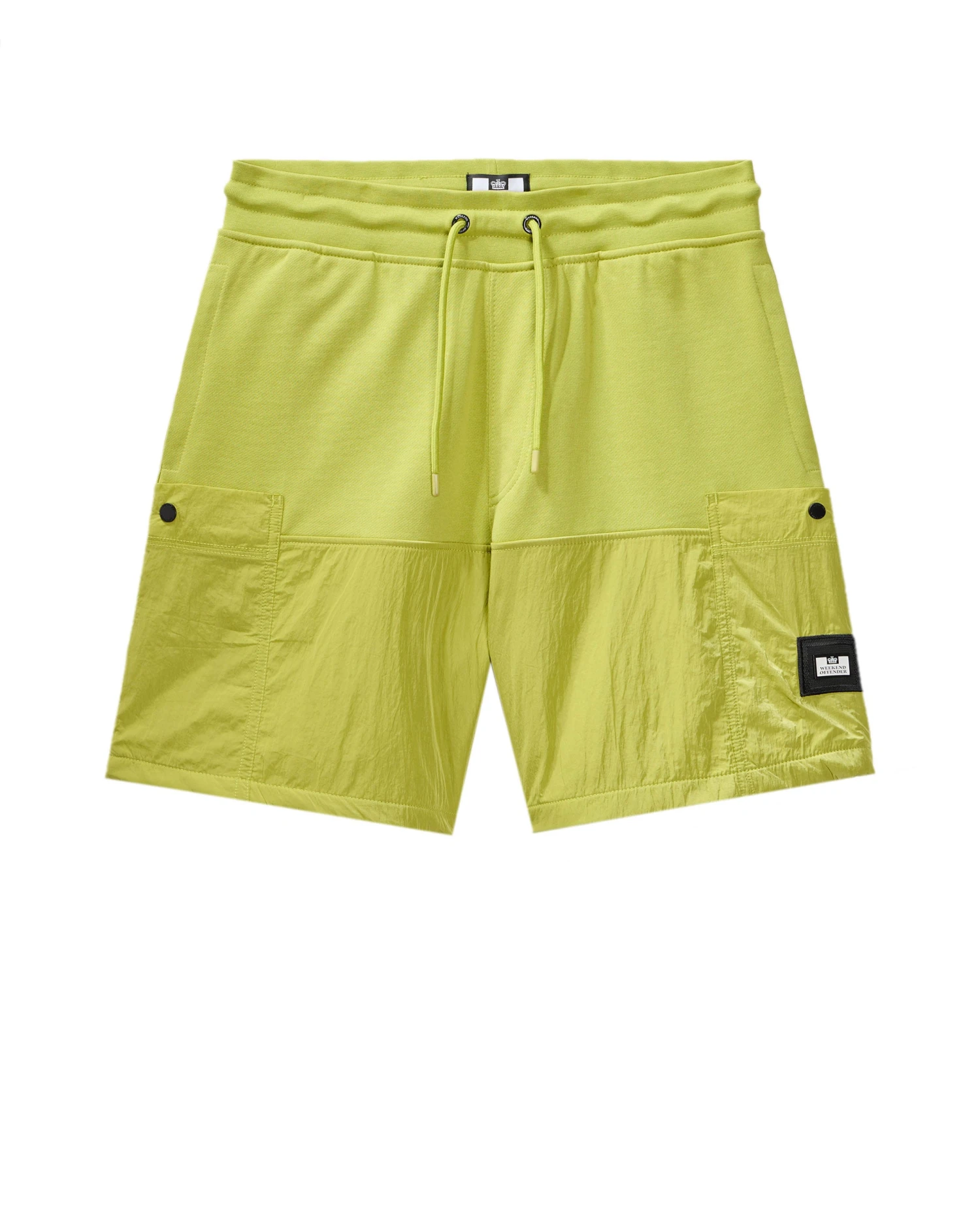 Weekend Offender Azeez Parachute Pocket Shorts Limeish Green