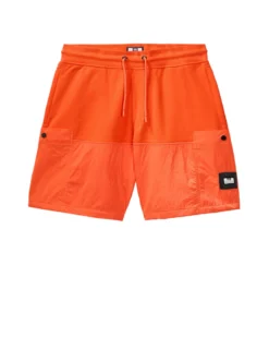 Weekend Offender Azeez Parachute Pocket Shorts Pure Orange
