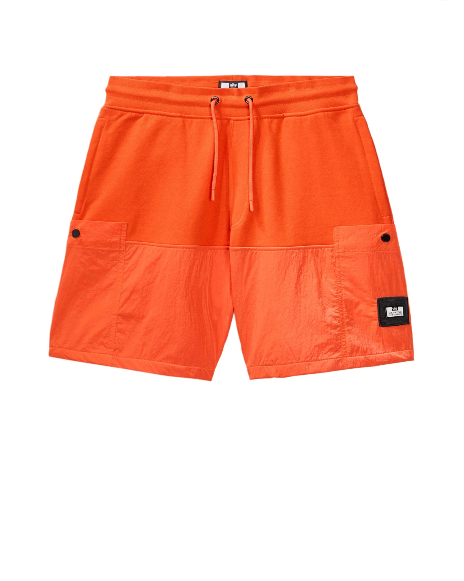 Weekend Offender Azeez Parachute Pocket Shorts Pure Orange