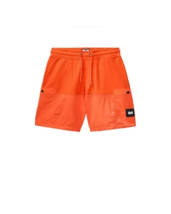 Weekend Offender Kids Azeez Parachute Pocket Shorts Pure Orange